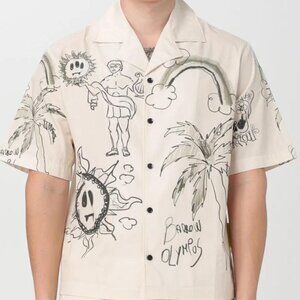 Barrow white and cream button-up shirt.